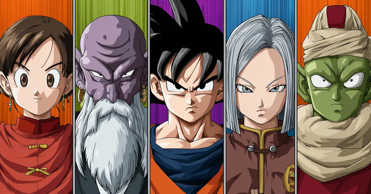 roster image of dragon ball super characters for quiz