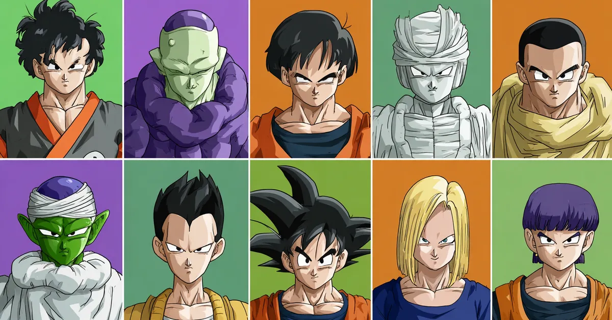roster lineup of dragon ball z kai characters for quiz
