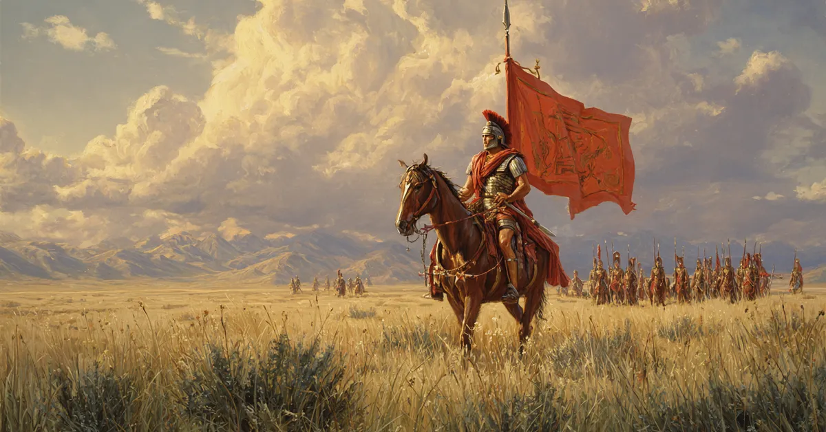 An army forming tight lines at dawn with officers shouting orders marking The Tragedy Of Julius Caesar Act 5 Scene 1