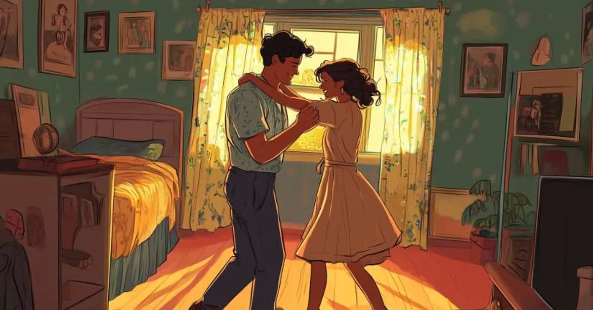 A young man lounging on a bed with sunlight streaming through a window