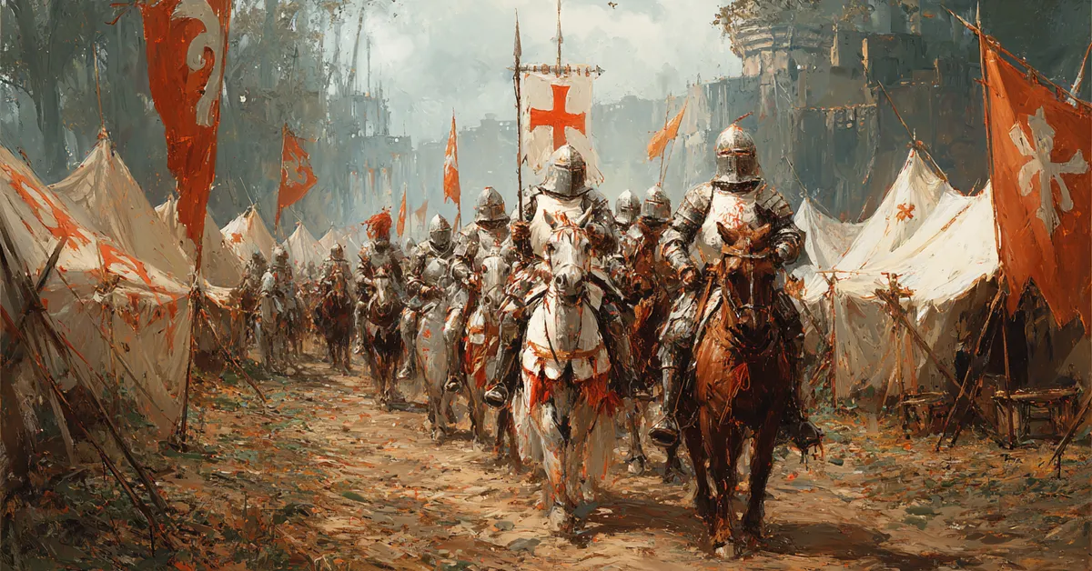 Messengers moving quickly through a war camp carrying sealed letters fitting the urgency in Henry V Act 3 Scene 2