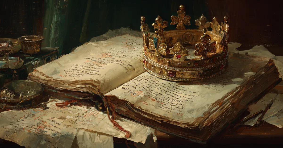 A dictionary open to archaic English words with margin annotations supporting vocabulary learning for Richard II Vocabulary