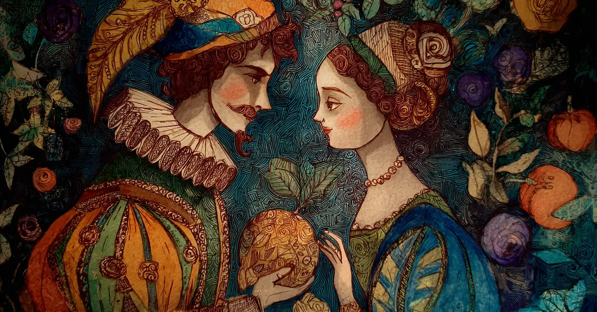 Viola realizing Olivia has fallen for Cesario while holding the returned ring in Act 2 Scene 2